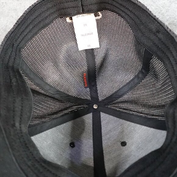 Columbia PFG Trucker Hat Black Patch American Flag Fishes OS Flexfit - Picture 4 of 7